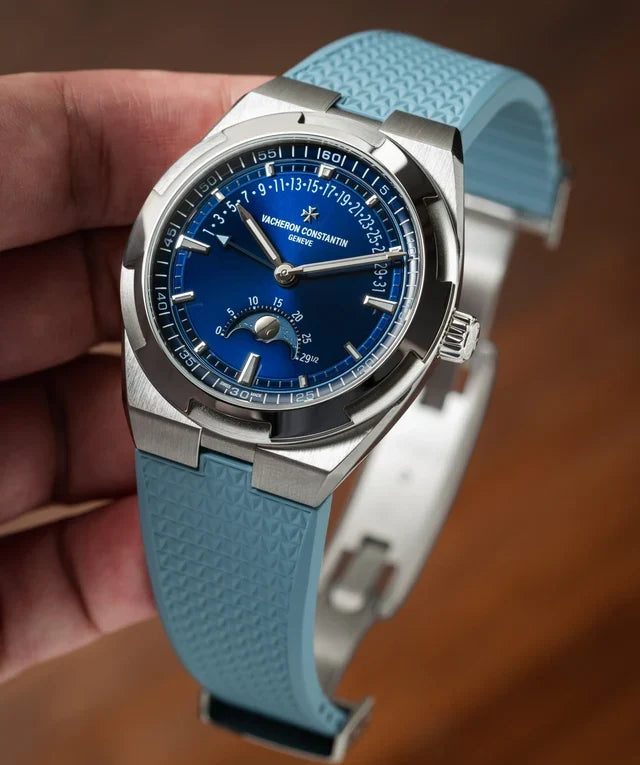 Baby Blue CTS Rubber Strap for Vacheron Constantin Overseas